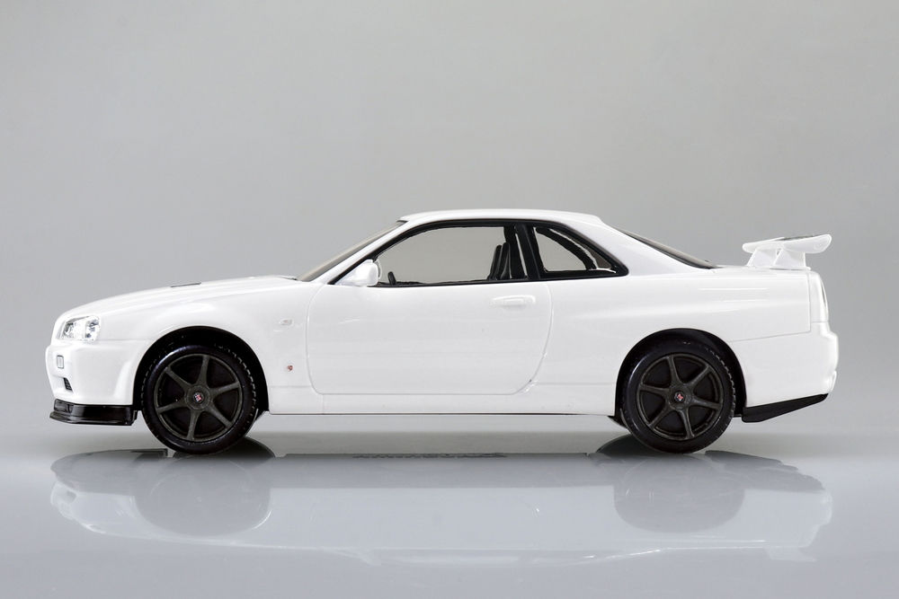 ニッサン R34 スカイライン GT-R(ホワイト) - AOSHIMA SCALE MODEL LINEUP